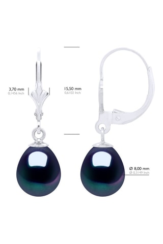 Boucles d'oreilles Or blanc et perles de culture
