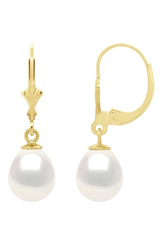 Boucles d'oreilles Or jaune et perles de culture