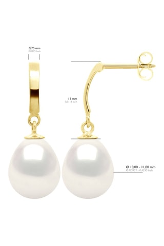 Boucles d'oreilles Or jaune et perles de culture