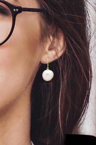 Boucles d'oreilles Or jaune et perles de culture