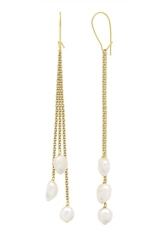 Boucles d'oreilles Or jaune et perles de culture
