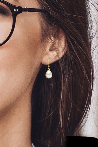 Boucles d'oreilles Or jaune et perles de culture