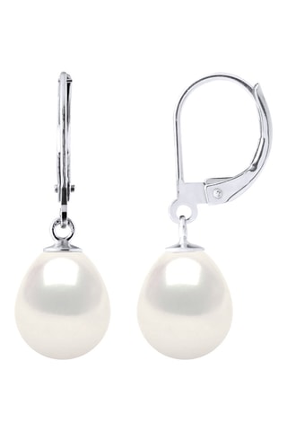 Boucles d'oreilles Or blanc et perles de culture