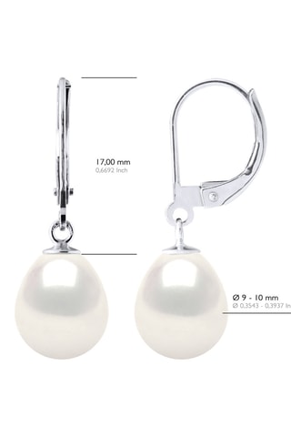 Boucles d'oreilles Or blanc et perles de culture