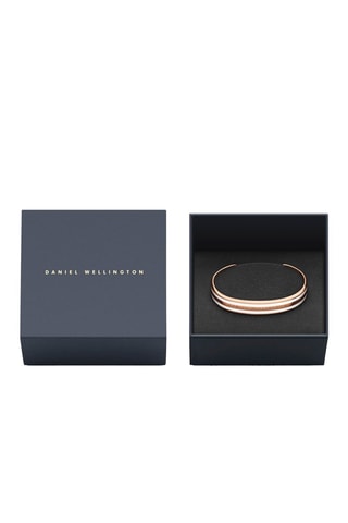 Fijne Armband Emalie Slim Roségoudkleurig en Wit