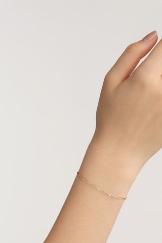 Armband Elan Flat Chain - Roségoudkleurig