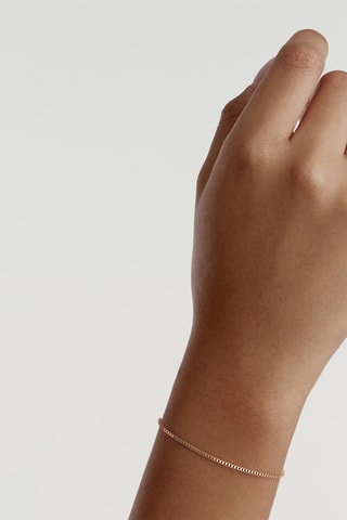 Armband Elan Box Chain - Roségoudkleurig