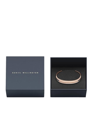 Fijne Armband Emalie Medium  
Roségoudkleurig en Wit