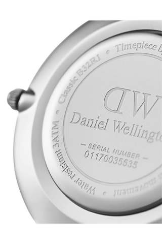 Stalen Quartz Horloge Ashfield 32 cm - Zwart en Zilverkleurig