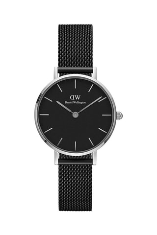 Stalen Quartz Horloge Petite Ashfield 28 cm - Zwart en Zilverkleurig