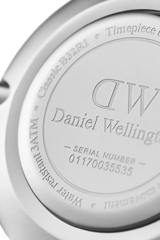 Stalen Quartz Horloge Petite Ashfield 28 cm - Zwart en Zilverkleurig