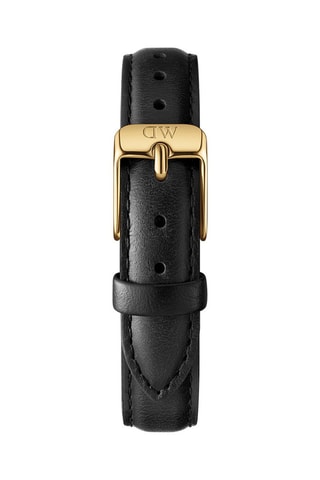 Leren en Doublé Geelgoud Quartz Horloge Petite Sheffield - 28 mm