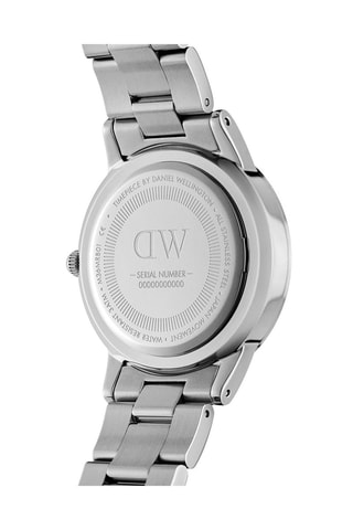 Stalen Horloge Iconic Link - 36 mm - Zilverkleurig en Wit