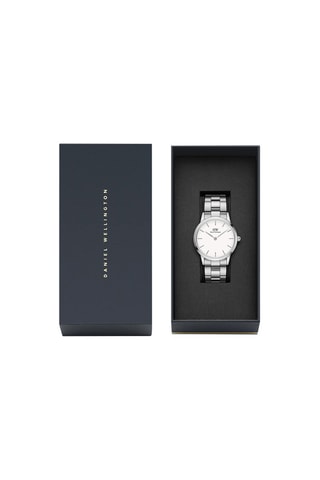 Stalen Horloge Iconic Link - 36 mm - Zilverkleurig en Wit
