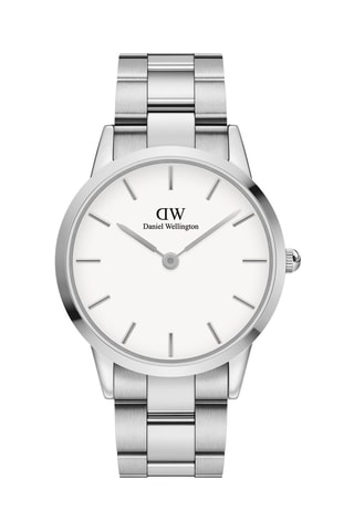 Stalen Horloge Iconic Link - 40 mm - Zilverkleurig en Wit