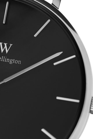 Leren Quartz Horloge Petite 28 Durham S Black- Bruin en Zilverkleurig
