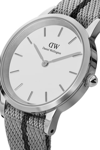 Polyester Quartz Horloge Iconic 36 - Grijs en Zwart