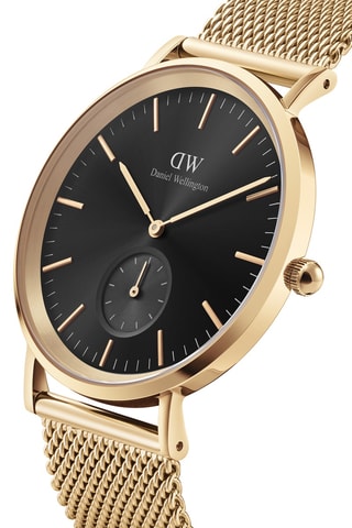 Roestvrij Stalen Quartz Horloge Classic Multi-Eye 40 - Goudkleurig en Zwart