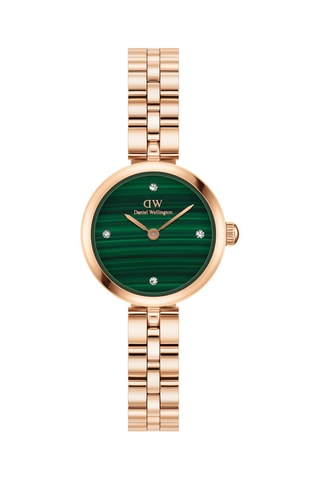 Roestvrij Stalen en Malachieten Quartz Horloge Elan Lumine 22 - Roségoudkleurig en Groen