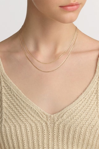 Ketting Elan Flat Chain - Goudkleurig