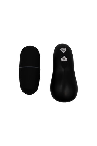 Ovo vibratório com telecomando Preto - 7 cm