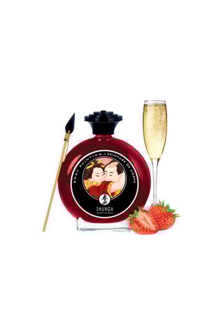 Eetbare Bodypaint Vin pétillant fraise - 100 ml 
