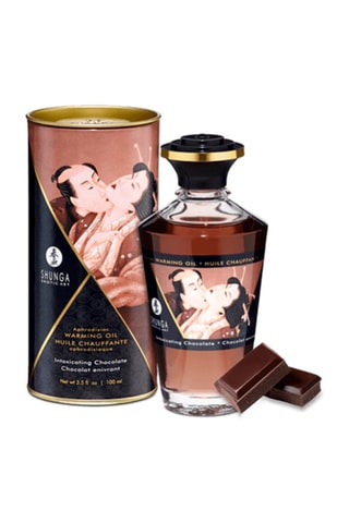 Verwarmende Eetbare Olie - Chocoladebruin - 100 ml