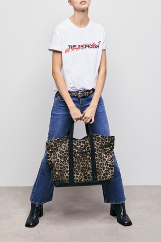 Sac shopping - Noir et marron