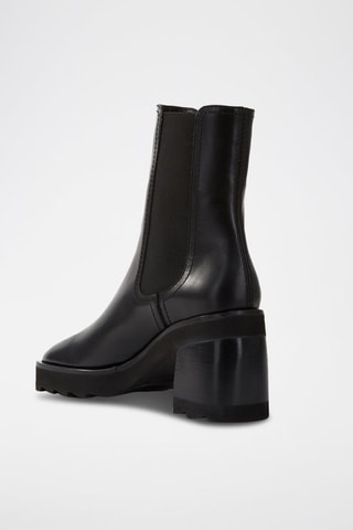Bottines Chelsea en cuir - Noir