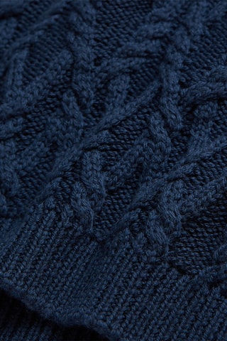 Pull en mérinos - Bleu marine