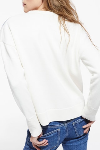 Pull en laine - Blanc et bleu