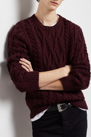 Pull en laine - Bordeaux