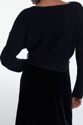Pull en mérinos - Noir