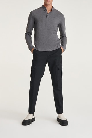 Pantalon cargo en laine - Noir