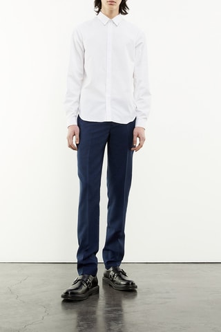 Chino 100% laine - Bleu marine