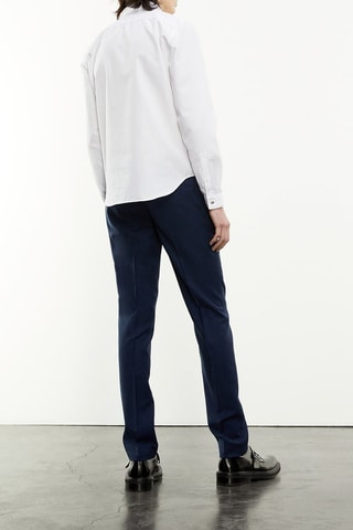 Chino 100% laine - Bleu marine