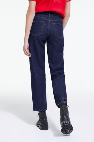 Jean mom - Bleu marine