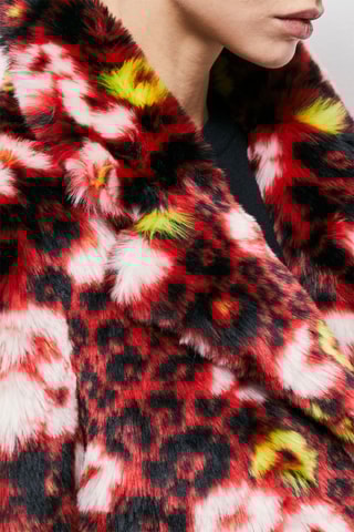 Manteau - Rouge et noir