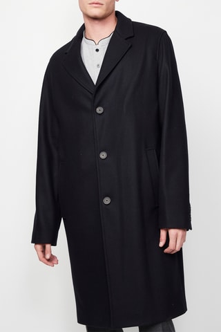 Manteau en laine - Bleu marine