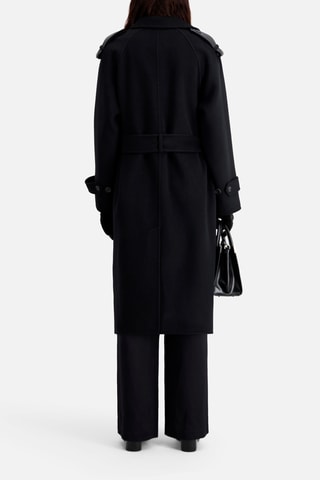 Manteau en laine - Noir