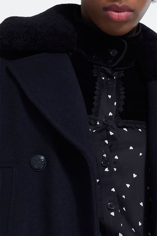 Manteau en laine - Noir