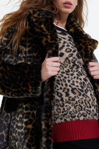 Manteau - Noir et camel