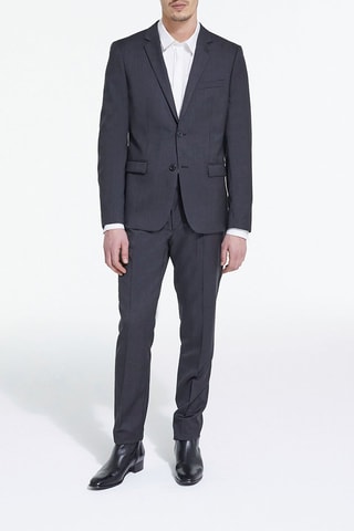 Veste en laine - Noir et gris clair