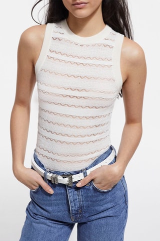 Top en laine - Ecru