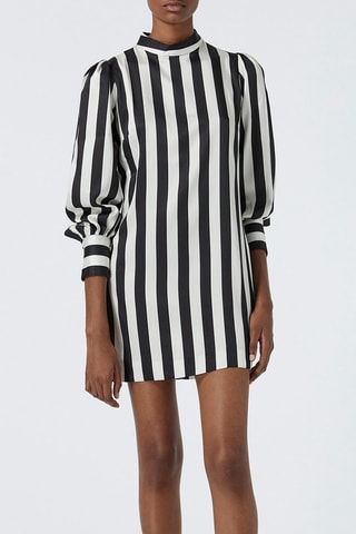 Robe droite - Noir et blanc