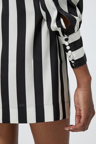 Robe droite - Noir et blanc