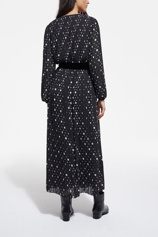 Robe longue - Noir et écru