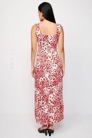 Robe longue - Blanc et rouge