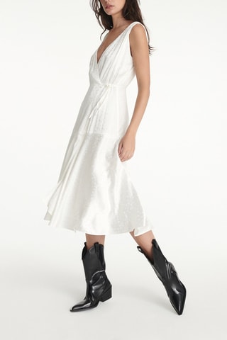 Robe portefeuille - Ecru