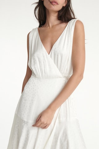 Robe portefeuille - Ecru